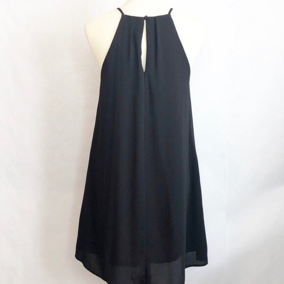 TCEC black pleated trapeze swing dress with pockets size medium - Picture 5 of 10